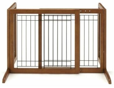 Small Bay Isle Freestanding Pet Gate – Tall | Compact & Elevated Pet Barrier