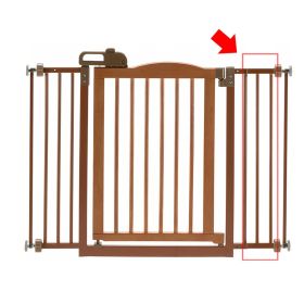 One-Touch Gate II Extension in Brown– Expand Your Pet Barrier System