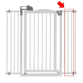 Tall One-Touch Gate II Extension in White - Expand Your Pet’s Safety