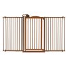 Tall One-Touch Gate II Wide in Brown -