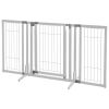 Richel Premium Plus Freestanding Pet Gate - Origami White Stylish & Adjustable Pet Barrier