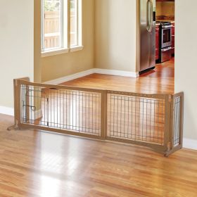 Pet Sitter Freestanding Pet Gate Plus  – Stylish & Secure Pet Containment