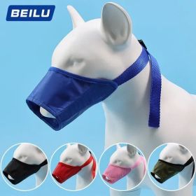 2pcs Dog Mouth Cover – Adjustable Anti-Bite, Anti-Bark, Anti-Accidental Eating Mask, Blue, 12 cm
