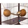 Prevue Pet Products Double Coconut with Ladder – 62818 | Natural & Fun Hideout for Gerbils