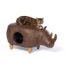 Prevue Pet Products Rhinoceros Ottoman | Stylish & Functional Pet Hideaway
