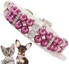 Elegant Purple Pearl Dog Collar & Traction Rope – Premium Design for Medium Dogs