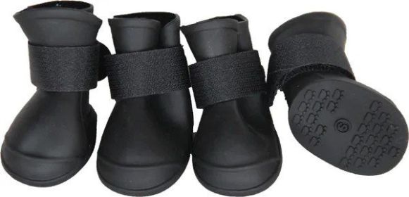 Small All-Terrain Rubber Dog Boots – Elastic, Protective Paw Wear for Active Small Dogs