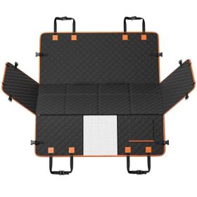 VEVOR 51.2 x 27.6 in Dog Car Seat Cover – Waterproof 600D Back Seat Protector for SUVs