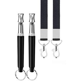 2-Pack Ultrasonic Dog Whistle | Adjustable Training & No-Bark Recall Tool