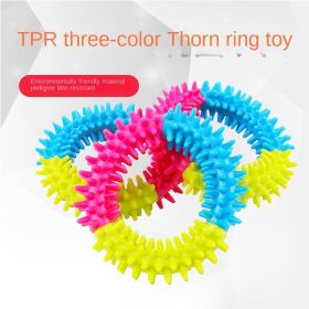TriBite™ Prickly Rubber Ring Dog Toy – Durable, Bite-Resistant Chew Toy for Dogs