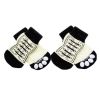 4PCS White Shoe-Pattern Knitted Pet Socks | Cute & Cozy Paw Protection for Indoor Wear