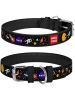 RocketPup™ NASA Leather Dog Collar – Durable Metal Buckle Collar for Small & Medium Dogs (8–11” Neck)
