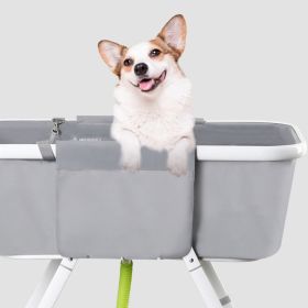 Portable Foldable Dog Bathing Station | Pet Bath Tub for Medium & Large Dogs