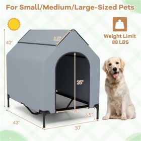 2-in-1 Multifunctional Pet House with Windows | Indoor & Outdoor Convertible Dog Bed