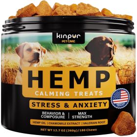 CalmPup™ Natural Dog Calming Chews – With Hemp Oil & Valerian Root (Duck Flavor)