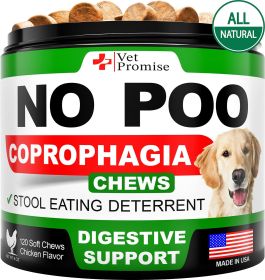 No Poo Chews – Stool Eating Deterrent for Dogs | 120 Soft Chews with Probiotics & Enzymes
