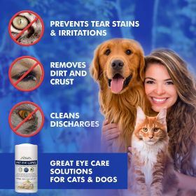 Pet Eye Wipes for Dogs & Cats | Natural Tear Stain & Eye Care