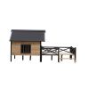 PawChateau™ Elevated Wooden Dog Cabin – Large Outdoor Kennel with Porch