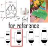 4PCS White Shoe-Pattern Knitted Pet Socks | Cute & Cozy Paw Protection for Indoor Wear