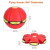 4-Pack Flying Saucer Ball | LED Light-Up UFO Toy for Pets & Kids