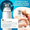 White Dog Nail Grinder with LED Light | Rechargeable & Quiet for Stress-Free Grooming