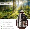 30" Configurable Folding 4-Panel Wood Fence | Freestanding Pet & Safety Gate