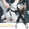 2PCS Adjustable Pet Seat Belt Leash / Secure & Safe Travel for Dogs & Cats
