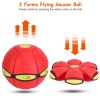 4-Pack Flying Saucer Ball | LED Light-Up UFO Toy for Pets & Kids