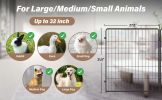Portable 8-Panel Dog Playpen – 24" Foldable Indoor/Outdoor Metal Pet Fence with Anti-Rust Coating