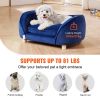 VEVOR Pet Sofa | Comfortable Dog Couch for Medium-Sized Dogs & Cats (Supports 81 lbs)