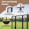Portable 8-Panel Dog Playpen – 24" Foldable Indoor/Outdoor Metal Pet Fence with Anti-Rust Coating