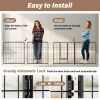 Portable 8-Panel Dog Playpen – 24" Foldable Indoor/Outdoor Metal Pet Fence with Anti-Rust Coating