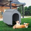 2-in-1 Multifunctional Pet House with Windows | Indoor & Outdoor Convertible Dog Bed