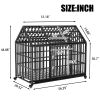 52" Heavy-Duty Large Dog Crate | Strong Metal Kennel with Lockable Wheels
