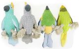 PlaySquawk™ Plush Parrot Dog Toy – Squeaky & Bite-Resistant Rope Chew Toy