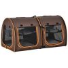 Double Pet Carrier Tent / Portable Travel Crate for Dogs & Cats