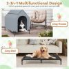 2-in-1 Multifunctional Pet House with Windows | Indoor & Outdoor Convertible Dog Bed