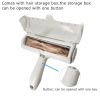 2-Way Pet Hair Roller & Lint Brush | Reusable Fur Remover for Furniture, Clothes & More