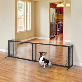Richell Large Freestanding Metal Mesh Pet Gate – Antique Bronze | Elegant & Secure Pet Barrier