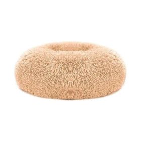 Apricot Cozy Nest Pet Bed – Soft & Warm Bed for Small to Medium Dogs and Cats