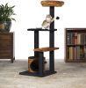 Prevue Pet Products Kitty Power Paws Leopard Terrace – 7300 | Multi-Level Cat Tower with Wild Style