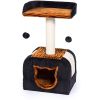 Prevue Pet Products Kitty Power Paws Leopard Terrace – 7300 | Multi-Level Cat Tower with Wild Style
