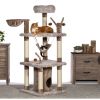 Prevue Pet Products Kitty Power Paws Leopard Terrace – 7300 | Multi-Level Cat Tower with Wild Style