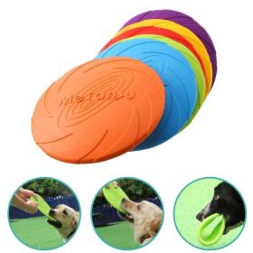 Pet UFO Flying Disc – Interactive Fetch Toy for Small, Medium, and Large Dogs (Color: Orange)