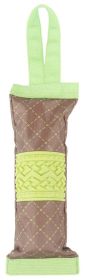 Pet Life ‘Quash’ Crackling Dog Toy | Water Bottle Inserting Nylon & Rubber Chew Toy (Color: Green)