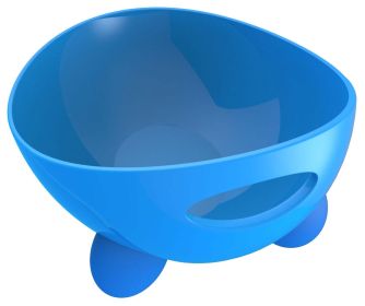 Pet Life 'Modero' Tilted Dog Bowl – Modern, Ergonomic Design & Dishwasher Safe (Color: Blue)