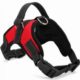 No-Pull Dog Chest Harness with Leash – Secure, Adjustable Fit for Strong & Active Dogs (colour: black, Specifications (length * width): L)