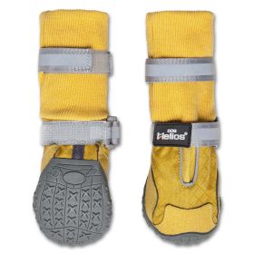 Dog Helios 'Traverse' Premium Grip High-Ankle Outdoor Dog Boots | All-Terrain Paw Protection (Color: Yellow, size: medium)