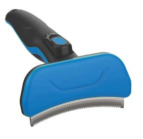 Fur-Guard Easy Self-Cleaning Grooming Deshedder | Pet Comb for Dogs & Cats (Color: Blue)