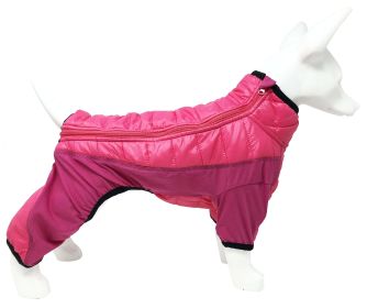Pet Life 'Aura-Vent' 4-Season Dog Jacket | Lightweight, Stretchable & Quick-Dry Full-Body Protection (Color: Pink, size: medium)